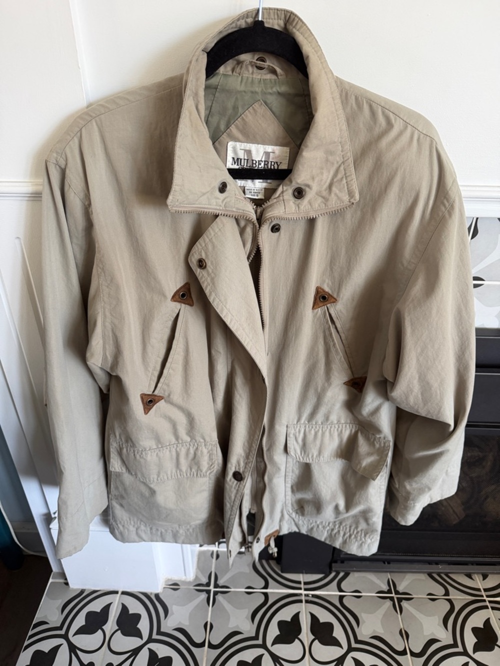 VINTAGE Mulberry Street  Khaki-Tan Military Field Jacket